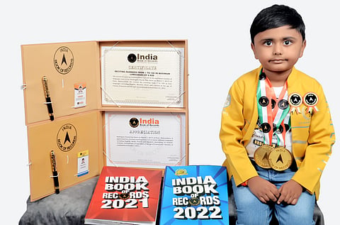 world record speaking number twelve language Entry in India Book records 