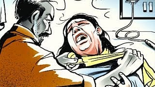 Murder by strangling wife on suspicion of character 