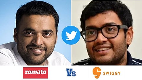 Tweet Exchange Between Swiggy and Zpmato CEOs 