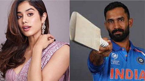 Janhvi Kapoor, Dinesh Karthik 