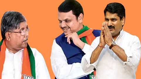 Chandrakant Patil,Devendra Fadnavis,Satej Patil