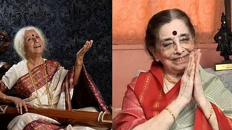 dr pabha atre and singer sulochana chavan 