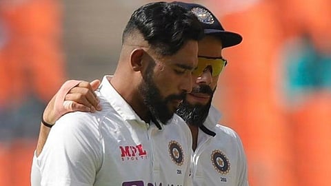 Mohammed Siraj Instagram post for virat kohli 