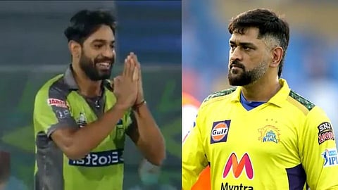 MS Dhoni gifted jersey to Pakistan pacer Haris Rauf