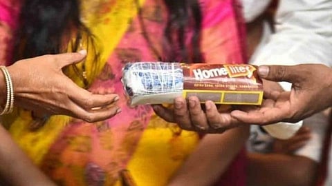 Saree In Matchbox