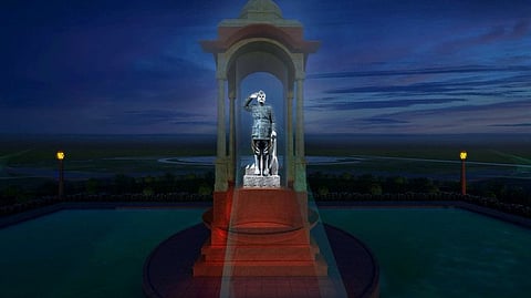 Netaji Subhash Chandra Bose Statue on India Gate Delhi