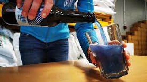 blue colour beer 