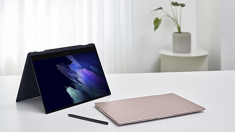 samsung galaxy book2 pro and book2 pro 360 laptops launched check features and details  