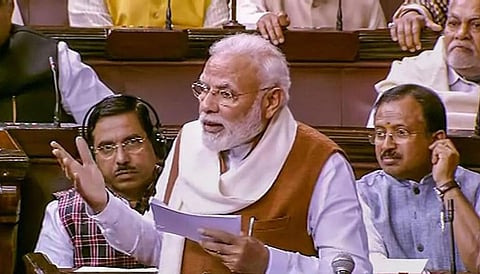PM Modi in Parliament 