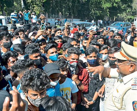 students protest