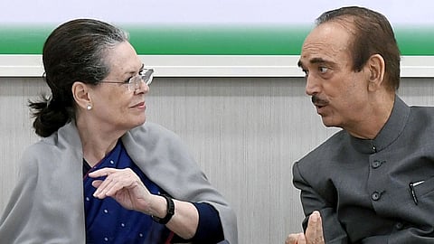 Sonia Gandhi and Ghulam nabi azad