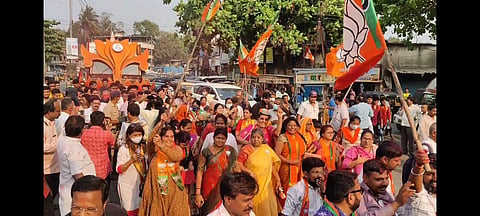 BJP celebrations in dombivali