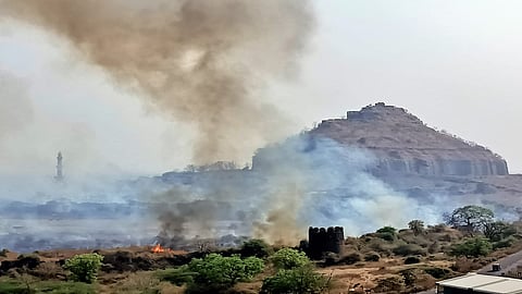 Fire Spread In Daultabad Fort 