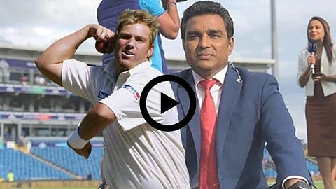 Shane Warne First International Ball to Sanjay Manjrekar 