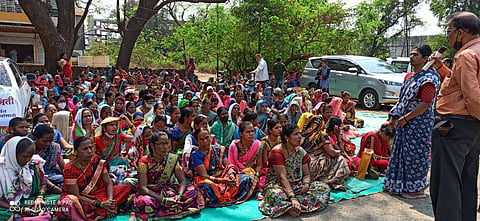 woman strike