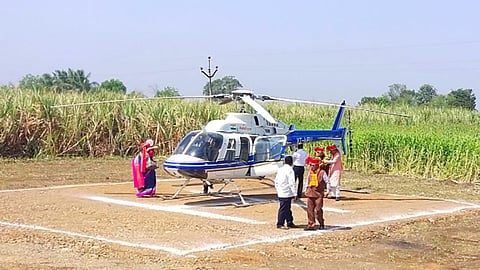 ashtavinayak yatra starts in helicopter