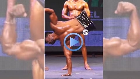 Dev Mishra who lost his both legs in train accident became a body builder 