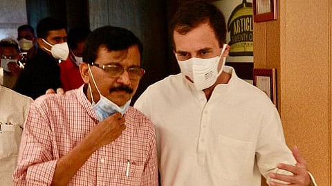 Rahul Gandhi writes letter to sanjay raut