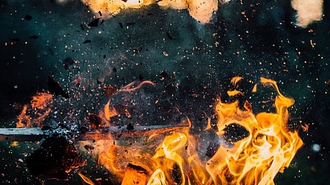Fire in Varanasi