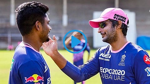 Kumar Sangakkara teaches sanju samson 
