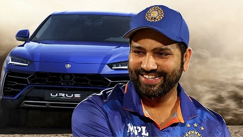 Captain Rohit Sharma buys Blue Color Luxurious lamborghini Urus 
