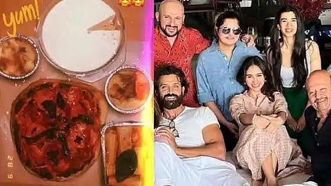 Saba Azad thanked Hrithik Roshan's family members for sending her food. 