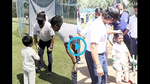Sachin Tendulkar give Cricket Coaching to Internet Sensation SK Shahid 