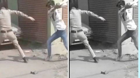 Man Beaten Police In Indore