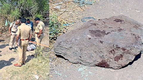 Murder farm laborer by throwing a stone his head Nashik news 