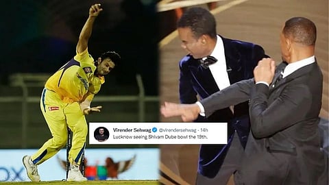 Virendra Sehwag Share Will Smith Slapping Meme 