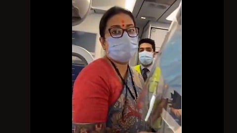 congress leader asked union minister smriti irani about rising oil gad cylinder prices video