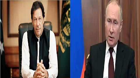 Pakistan PM Imran Khan And Russian President Vladimir Putin 
