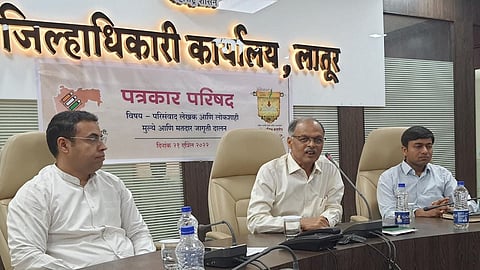 Chief Election Officer Shrikant Deshpande, Latur Collector Prithviraj PB, Zilla Parishad CEO Abhinav Goyal