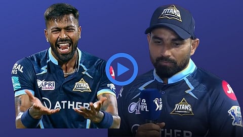 Hardik Pandya angry on Mohammed Shami 