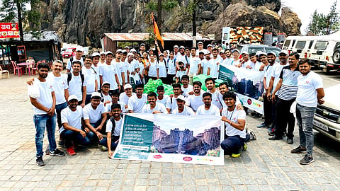 Sanitation campaign Sinhagad fort initiated Sakal Social Foundation garbage collection