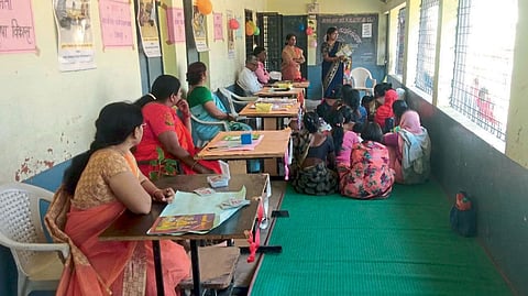 Double the number of students Municipal school Astik Kumar Pandey aurangabad 