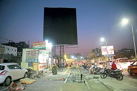 pimpri Municipal Corporation update Flex at the place of action 