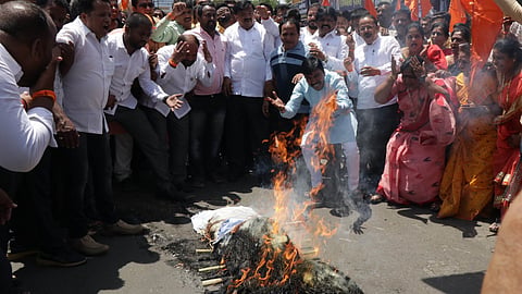 Shiv Sena's agitation 