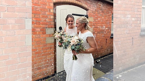 England women cricketers Katherine Brunt and Natalie Sciver tie the knot in a private ceremony  