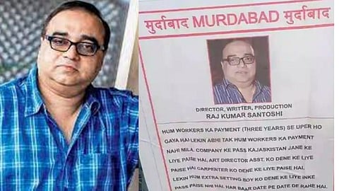 Anti-Rajkumar Santoshi slogans on the streets for not paying dues on film 'Gandhi Vs Godse'