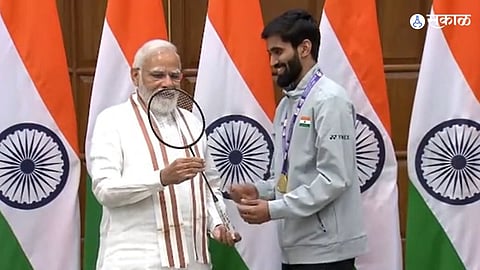 pm modi interacts badminton champions share experience thomas cup 