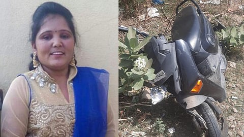 woman died on the spot in truck and Scooty accident solapur 