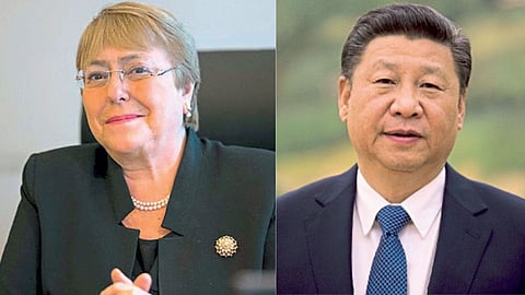 No country is completely successful in protecting human rights and no one needs to give sermon on it china  Xi Jinping Michelle Bachelet