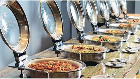 
food in wedding.