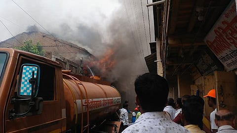 fire Two houses in Talegaon Dhamdhere pune 