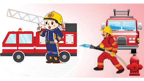 fire accident 2 injured fire at general store pune fire brigade hospital health police