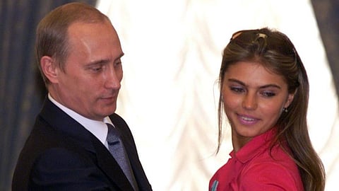 Vladimir Putin with his girlfriend 