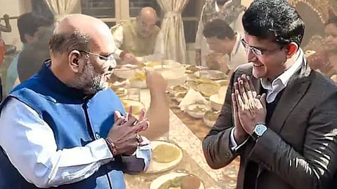 Amit Shah met Sourav Ganguly 