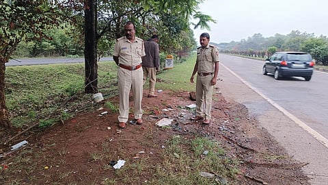 Bus driver killed accident conductor injured belgaum