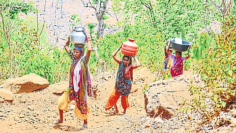 women villagers jambhulmal